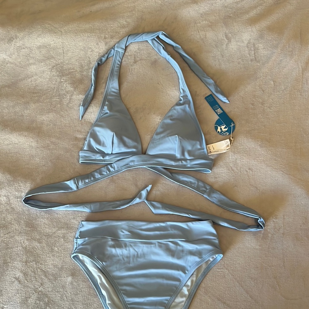 NEW with tags light blue swimsuit